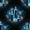 Christmas Blue Candles