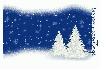 Seasons Greetings (white Christmas tree in the snow)