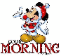 GOOD MORNING ( MICKEY MOUSE SANTA IN THE SNOW) â„