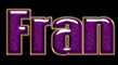 Purple with gold trim - Fran