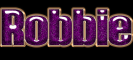 Purple with gold trim -Robbie
