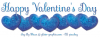 Happy Valentine's Day (blue hearts)
