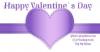 Happy Valentine's Day (purple heart)