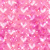 Floating hearts and Sparkles Background 