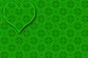 GREEN ONE HEART BACKGROUND
