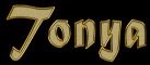Gold name - Tonya