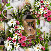 Spring Easter Bunny Seamless Background