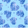 Blue Glitter Heart Background