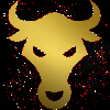 bull gold red