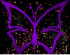 butterfly purple goldpurple