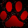 cat paw red red