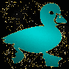 duck teal gold