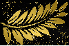fern leaves gold gold