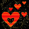hearts 5x orange swift