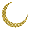 moon glitter gold