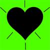 Black heart green