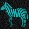 zebra teal