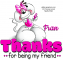Thanks for being my friend.. Fran, Cute, Diddl, Animals