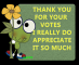 Froggie says Thank You