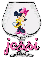 Jessi's Minnie Mouse  in a glass