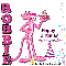 Robbie - Pink Panther - Birthday - Confetti