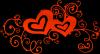 hearts orange
