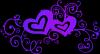 hearts purple