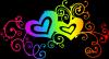 hearts rainbow