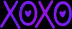 xoxo purple