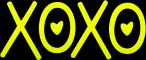 xoxo yellow