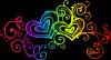 hearts rainbow
