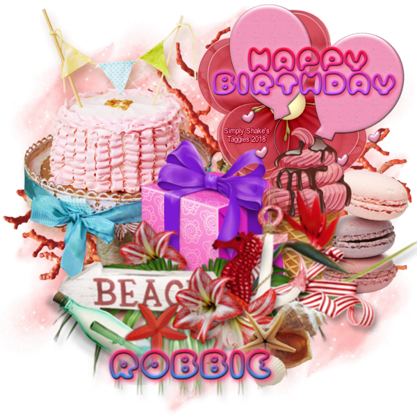 Happy Birthday ~ Robbie (In Glitter Text)