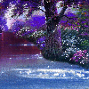 Purple tree landscape ~ background ~ fg