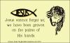 Jesus - Cannot Forget Us - Christian Fish