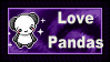 Love Pandas Stamp