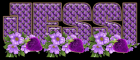 Purple flowers with strawberries - Jessi