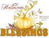 Halloween Blessings, PUMPKIN, TEXT, HOLIDAYS