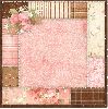 Pink & brown plaid flowers ~ Background