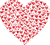 heart made of hearts
