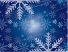 BLUE BACKGROUND WITH SNOWFLAKES