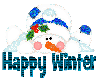 Happy Winter snowman