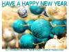 HAVE A HAPPY NEW YEAR, ORNAMENTS, HOLIDAYS, TEXT