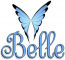 Butterfly for "Belle", ANIMALS,  PERSONAL, TEXT