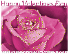 HAPPY VALENTINES DAY, GLITTER, PINK ROSE, TEXT