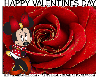 HAPPY VALENTINES DAY, ROSE, TEXT, MINNIE MOUSE