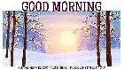 GOOD MORNING, NATURE, SNOWING, TEXT