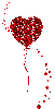 heart shaped balloon with hearts
