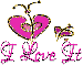I LOVE IT, BUTTERFLY, GG RELATED, TEXT