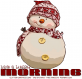 HAVE A BLESSED MORNING, SNOWMAN, GREETINGS, TEXT