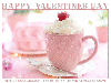 HAPPY VALENTINES DAY, PINK, COFFEE, HOLIDAYS, TEXT